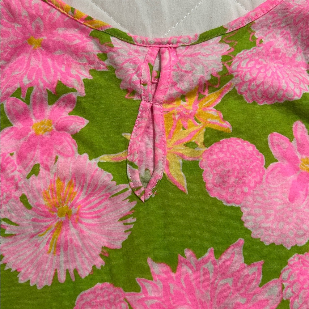 Lilly Pulitzer Vibrant Pink and Green Top - Picture 3 of 4